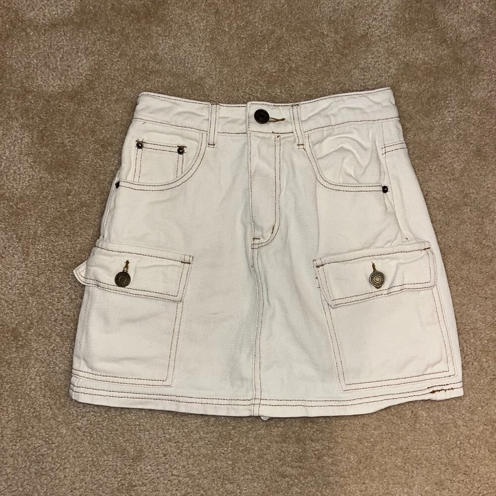 Dissh Felix Cream Cargo Skort